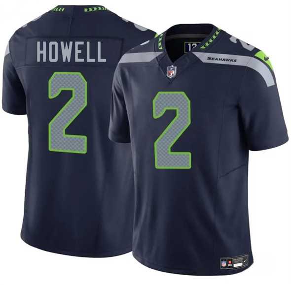 Men & Women & Youth Seattle Seahawks #2 Sam Howell Navy 2025 F.U.S.E. Vapor Limited Stitched Jersey
